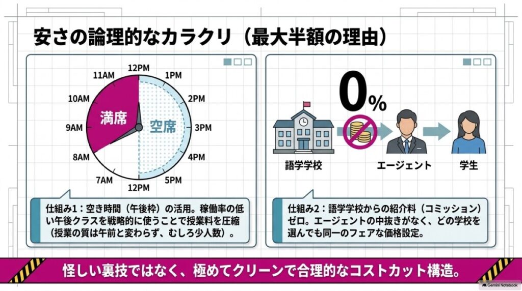 スマ留の費用を安く抑える「LCC型留学」の仕組みとパッケージ料金のカラクリ
