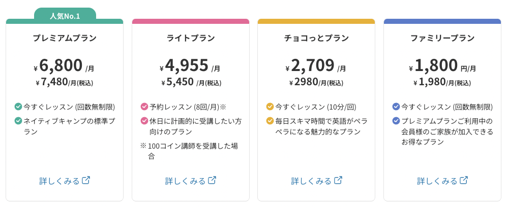 月額料金は6,480円で、レッスン回数無制限という点は魅力的